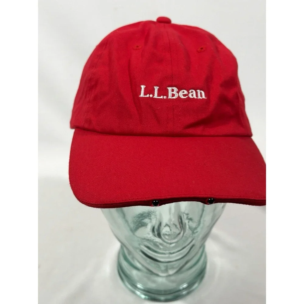 LL Bean Pathfinder LED Hat Red Hiking Camping Gorpcore Outdoor Ca